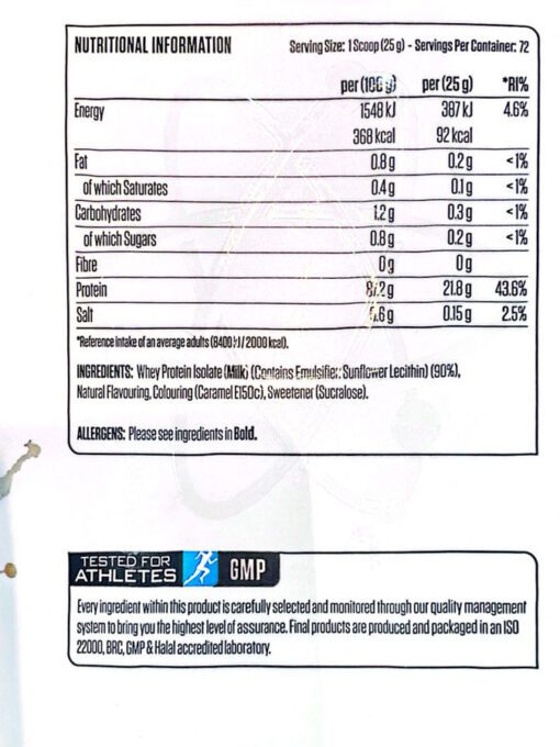 پروتئین وی ایزوله ایکس پی اپلاید (1800g) | Applied Iso-XP Whey - Image 5