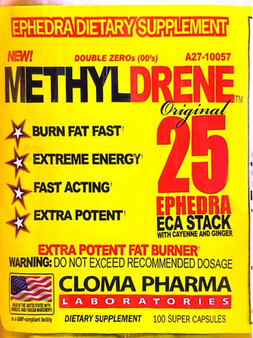 چربی سوز متیل درن کلوما فارما (100 عددی) | Cloma Pharma Methyldrene - Image 3