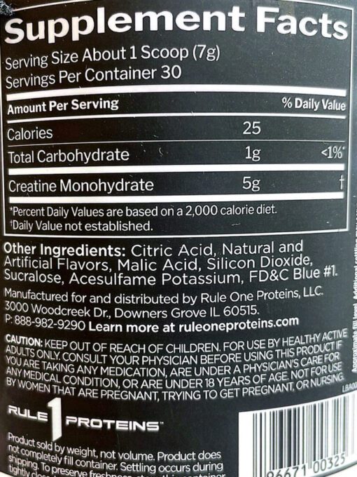 کراتین رول وان | Creatine rule one (210g) - Image 5