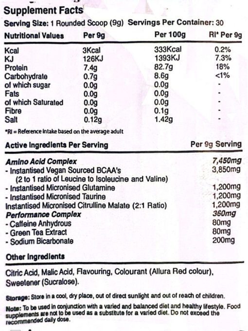 آمینو بلاست واریور | Amino Blast warrior (270g) - Image 5