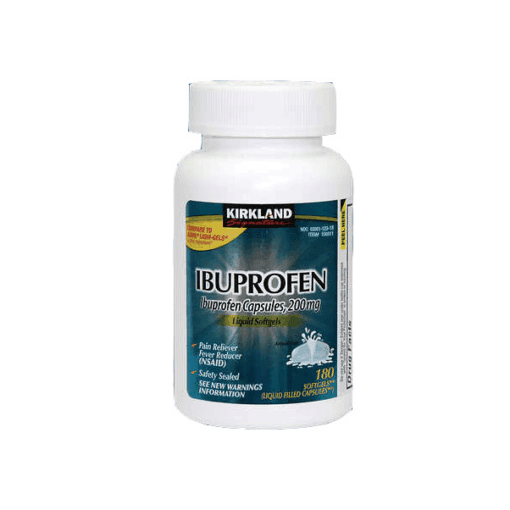 ایبوپروفن ۲۰۰ میلی‌گرم کرکلند (۱۸۰ سافت ژل) | Kirkland Ibuprofen 200mg
