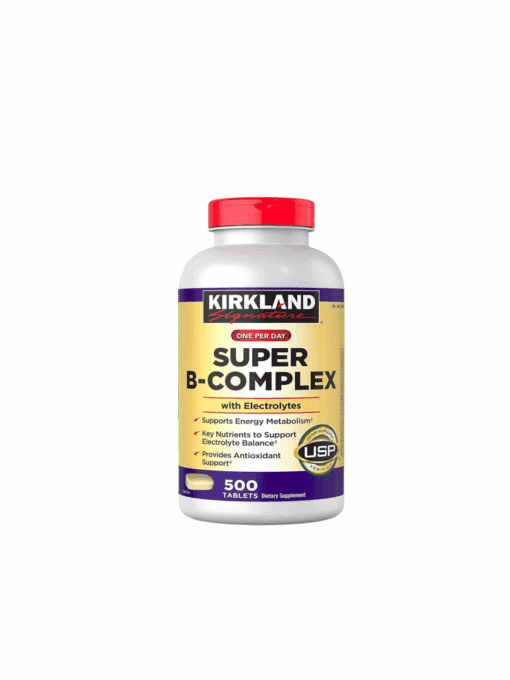 سوپر ب کامپلکس با الکترولیت کرکلند (500 عددی) | Kirkland Super B-Complex with Electrolytes