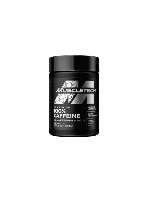 قرص‌ کافئین 100% پلاتینیوم 220 میلیگرم ماسل تک (125عددی)